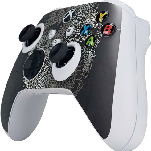 Chinese Black Dragon Xbox Series S Controller Skin